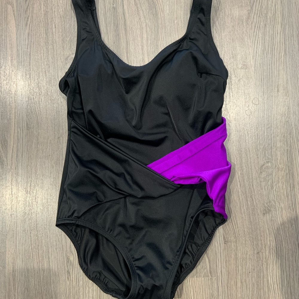 Longitude Black/Purple Twist One Piece